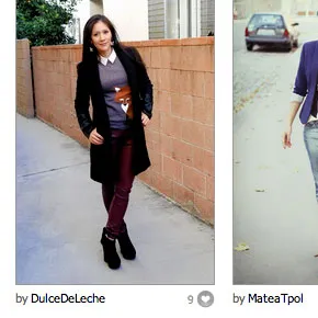 Screenshot from ASOS fashion finder