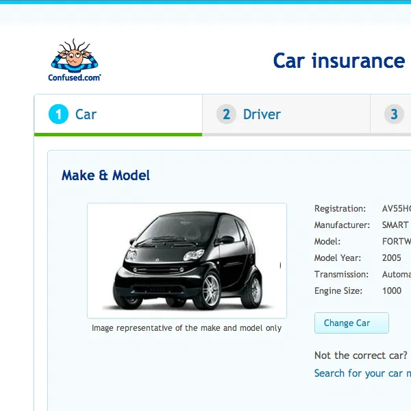 Screenshot for Confused.com