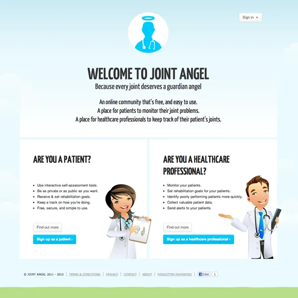 Screenshot of Joint Angel