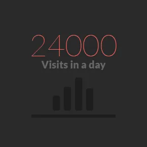 The site got 25,000 visits in a day